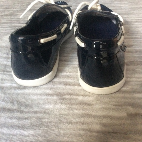 Cole Haan Navy Patent Nantucket Camp Moccasins - Picture 7 of 8